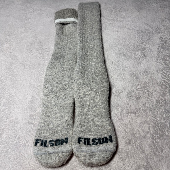 Filson Other - Filson Heavyweight Wool Blend Boot Socks Mens Grey Tall Rugged Outdoor Workwear